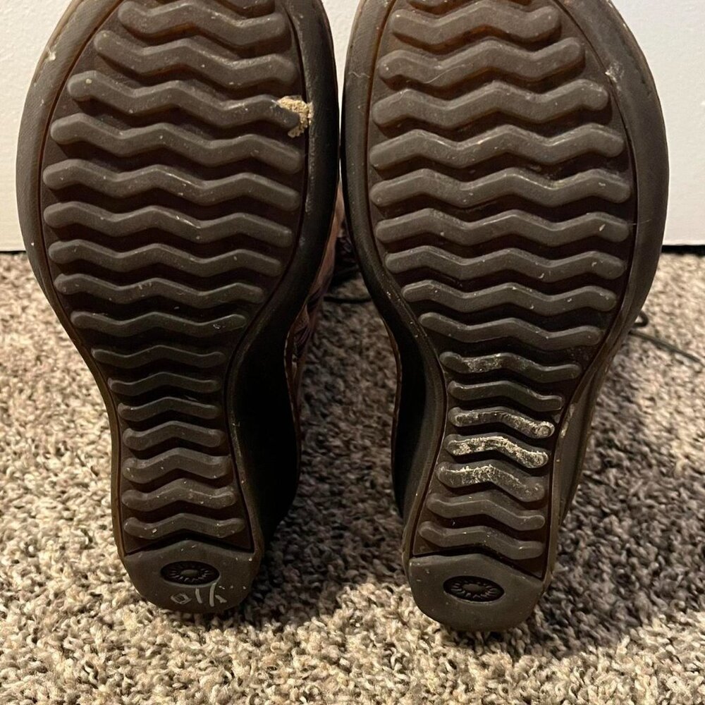 Ugg Australia Skylair Size 7 Suede Leather Knitted Cuff Cottagecore Winter - Picture 6 of 8